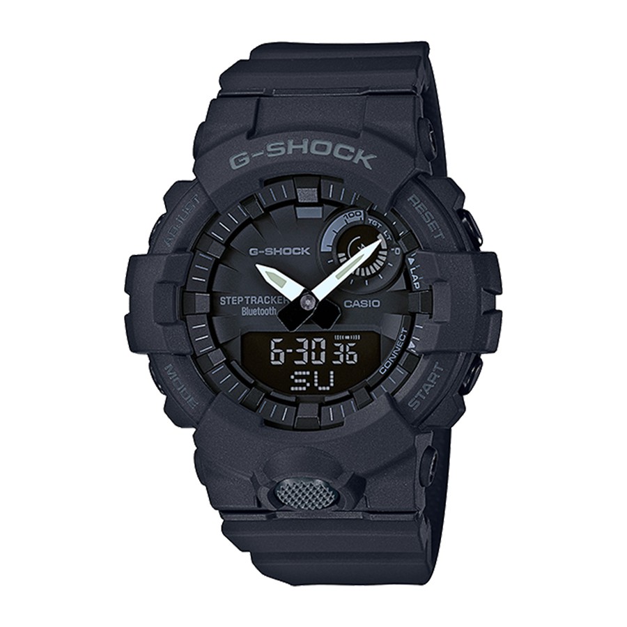 Casio G-Shock นาฬิกาข้อมือผู้ชาย สายเรซิ่น รุ่น GBA-800,GBA-800-1A  - สีดำ