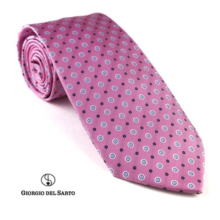 Giorgio Del Sarto Necktie Pink Fabric Texture เนคไทสีชมพูมีเท็กเจอร์