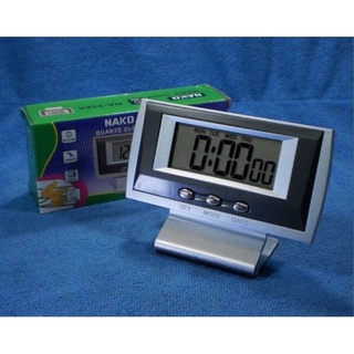 นาฬิกาดิจิตอลตั้งโต๊ะNAKO NA-238 QUARTZ CLOCK #ตั้งปลุกได้#จับเวลาได้#มีวันที่