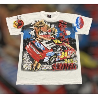 เสื้อ OVP ลายการ์ตูน NASCAR JURASSIC PARK สไตล์ปี90s