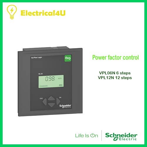 Schneider Electric VPL06N VPL12N พาวเวอร์แฟคเตอร์คอนโทรล รุ่น VarPlus logic 6,12 steps