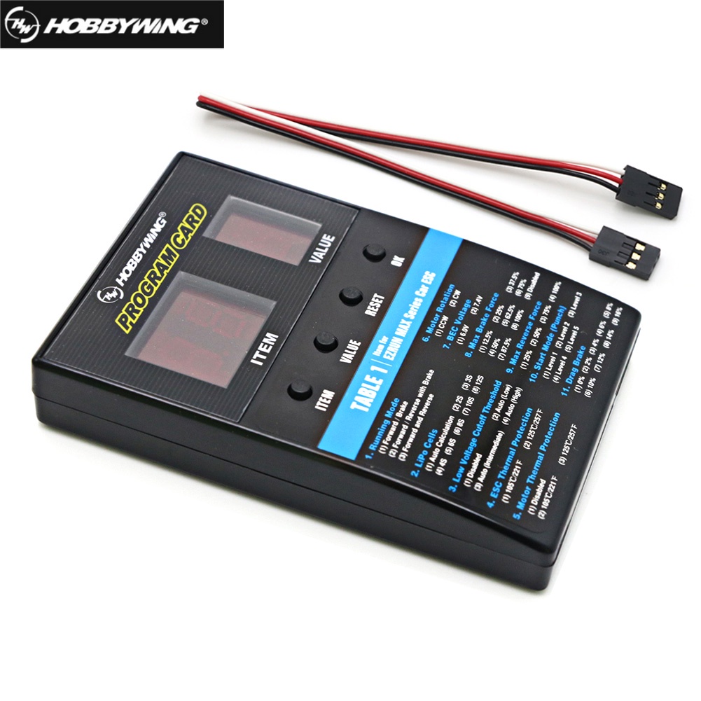 Hobbywing การ์ดโปรแกรม LED 2C สําหรับรถบังคับ XERUN Flyfun Series ESC