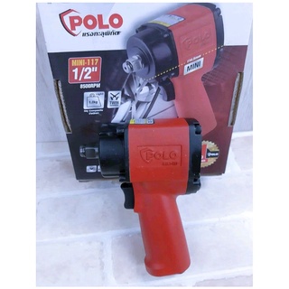 POLO บล็อกลมคอสั้น MINI-117 4 หุน ค้อนตีใหญ่ แรงบิดสูง