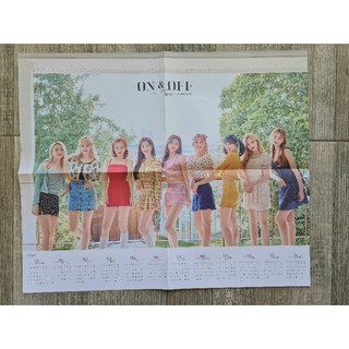 [พร้อมส่ง] โปสเตอร์ปฏิทิร TWICE Japan Seasons Greetings 2021 ON&amp;OFF Calendar Poster