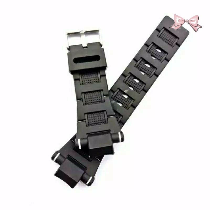 D-ZINER 1901 RUBBER WATCH STRAP DZINER DZ-1901 สีดํา