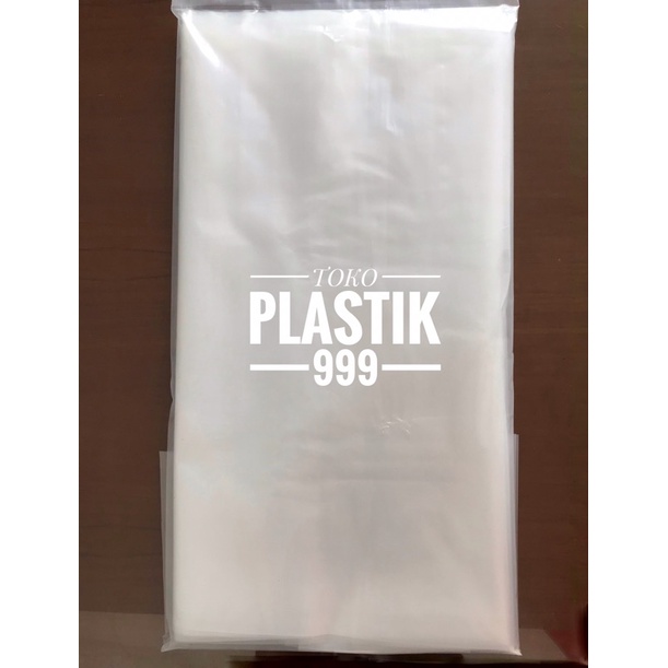 ถุงพลาสติก PE ขนาดใหญ่ 90x120 ซม. หนา 08 ใส ยี่ห้อ RR
