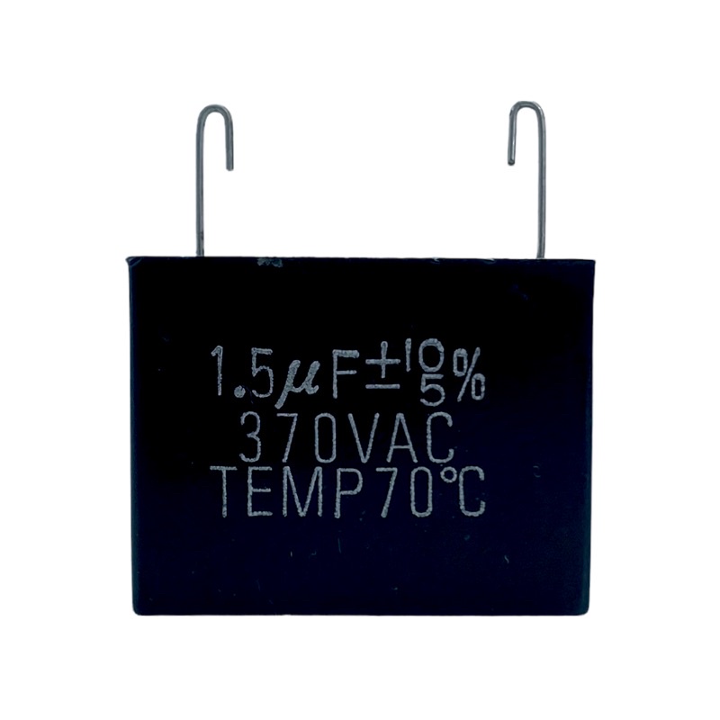 คาปาซิเตอร์ 1.5uF 370Vac Capacitor แคปพัดลม Cเหลี่ยม KSC TAIWAN