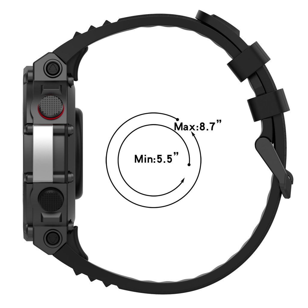 สาย Amazfit T-Rex 2 สายซิลิโคนนิ่ม amazfit trex2 🇹🇭พร้อมส่ง แถมเครื่องมือเปลี่ยนสาย - รูปที่ 2