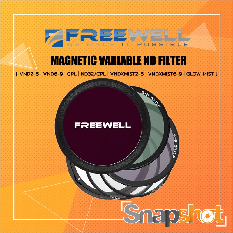 FREEWELL MAGNETIC VARIABLE ND FILTER [ VND2-5丨VND6-9丨CPL丨ND32/CPL丨VNDXMIST2-5丨VNDXMIST6-9丨GLOW MIST 