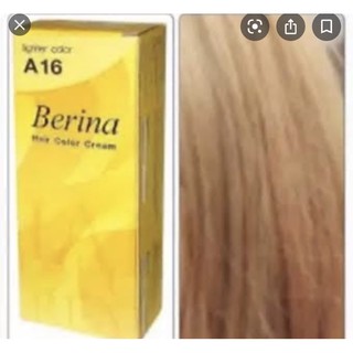 Berina A16 ครีมเปลี่ยนสีผม ครีมย้อมผม สีย้อมผม เบอริน่า สีสว่าง  ไม่ต้องฟอกสีผม