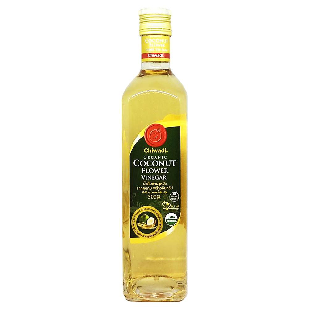 Chiwadi น้ำส้มสายชูหมักจากดอกมะพร้าวอินทรีย์ Coconut Flower Cider Vinegar (500ml)