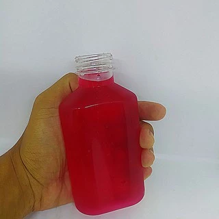 ขวดพลาสติก PET ขนาด 200 ml. ทรงขวดแบนเรียบ จำนวน 120 ขวด พร้อมฝาให้เลือก 11 สี PET 14