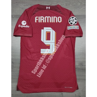 [Player] - เสื้อฟุตบอล Liverpool Home ลิเวอร์พูล เหย้า เกรดนักเตะ พร้อมเบอร์ชื่อ 9 FIRMINO และอาร์มยูฟ่าแชมป์เปี้ยนลีค