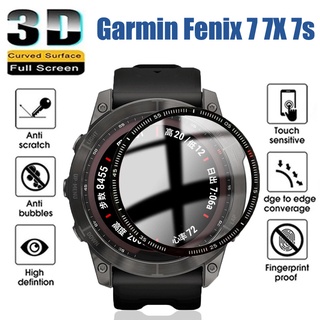 ฟิล์มกันรอยหน้าจอสมาร์ทวอทช์ 3D สําหรับ Garmin Fenix 7X 7 7S Fenix7 ไม่ใช่กระจกนิรภัย