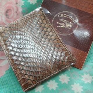 Alligator skin กระเป๋าสตางค์ใบสั้น หนัง แบบพับ แฟชั่นสำหรับผู้ชาย