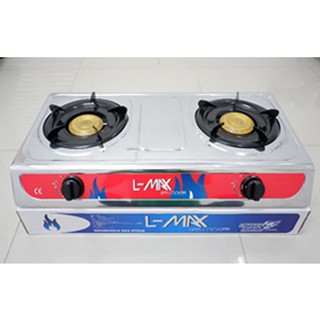 L-Max AW Gas Stove เตาแก๊สสเตนเลส หัวฟู่หัวคู่