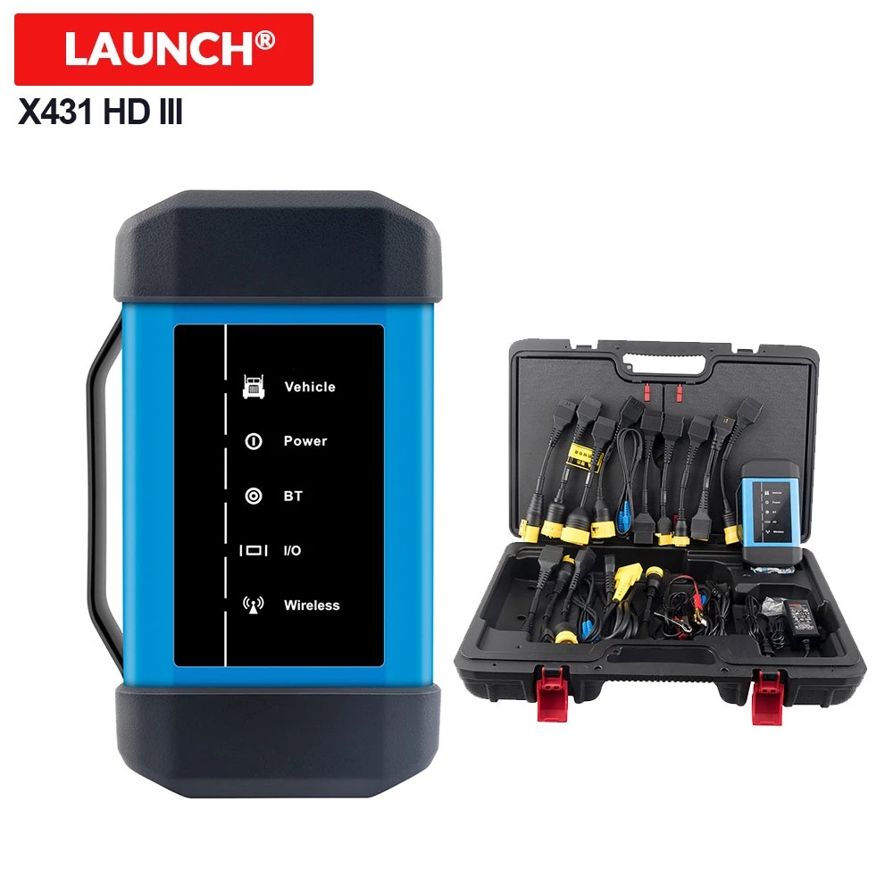 Launch X431 HD III 24V เครื่องมือวินิจฉัยระบบเต็มรูปแบบ สําหรับงานหนัก พร้อม X431 V+ X431 PRO3 PADII