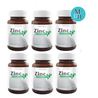 VISTRA Zinc 15mg 6 ขวด (45 Tablets) (6X12638)