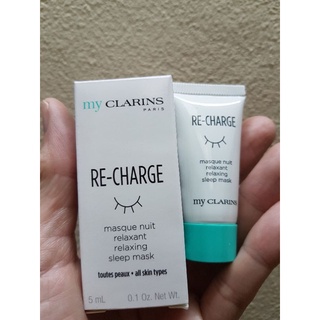 MY CLARINS RE-CHARGE RELAXING SLEEP MASK  5ML.