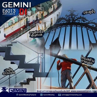 GEMINI ลวดเชื่อมไฟฟ้า D1 2.0 x 300 มม 1 กิโล เจมินี่ ดี1