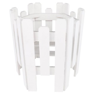 ที่วางกระถางหกเหลี่ยม CURVE สีขาว PLANT STAND SPRING HEXAGON WHITE