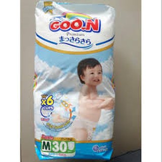 GooN  Premium ผ้าอ้อมเด็กสำเร็จรูป กูนน์  ไซต์ M จำนวน 30 ชิ้น