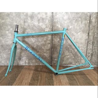 Frameset​  ยี่ห้อ bianchi รุ่น  pista size 53 เฟรมเหล็ก