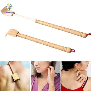 Extendable Back Scratcher Bamboo Wooden Telescopic Flexible Anti Itch Self Massager Claw Extender