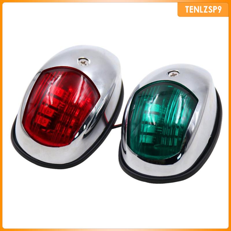 โคมไฟนําทาง LED สีแดง และสีเขียว สําหรับเรือใบ