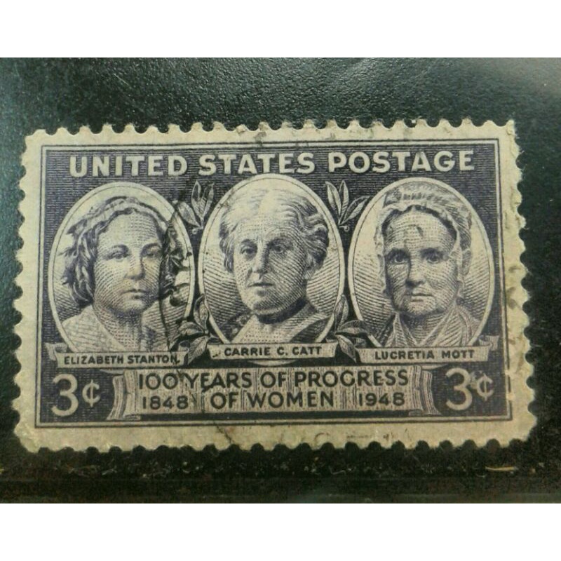 แสตมป์ แสตมป์ต่างประเทศ  stamp postage US Postage Stam Single 1948 Progress Of Women Issue 3Cents Ra