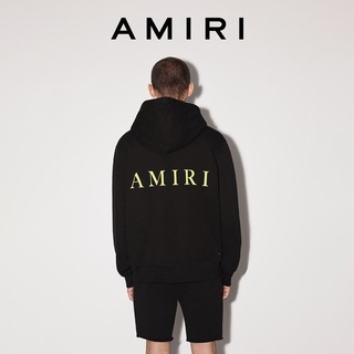 Amiri ใหม่ เสื้อกันหนาว มีฮู้ด ลายโลโก้ สําหรับผู้ชาย