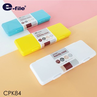 e-file กล่องดินสอพลาสติก เรียบ สามารถตกแต่ง DIY ได้ CPK-84
