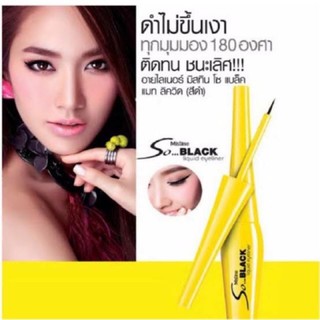 Mistine So Black Matte Liquid Eye liner 4.5g.