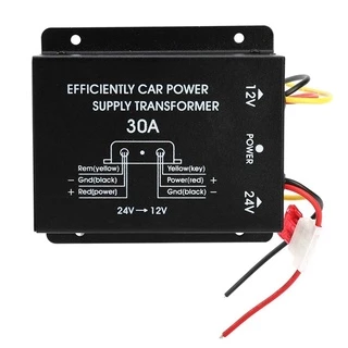 10A/30A/60A/100A 120W/360W/720W/1200W รถ ตัวแปลงพาวเวอร์ซัพพลายสเต็ปดาวน์อินเวอร์เตอร์ 24V ถึง 12V