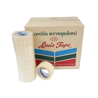 LOUIS TAPE เทปโอพีพี OPP เทปกาวย่น 2 นิ้ว x 20 หลา(1แถว มี 6 ม้วน)