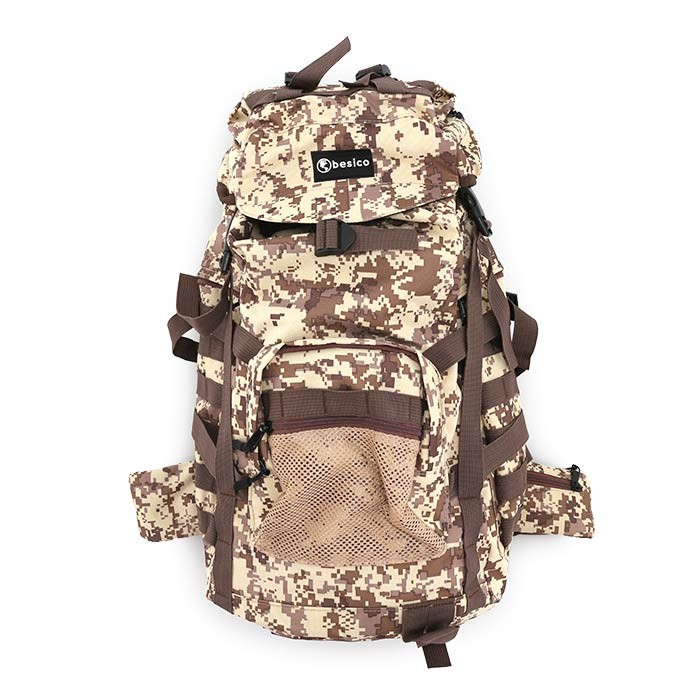 ✨นาทีทอง✨ B&amp;K กระเป๋าเป้สะพายหลัง รุ่น KB-Z007 สีน้ำตาลครีม BESICO Backpack KB-Z007 Desert Camo Pattern