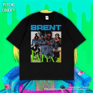 เสื้อยืด ขนาดใหญ่ พิมพ์ลาย Psycho Crucify Brent Faiyaz | สีดํา | สีเทาเข้ม | เสื้อยืด พิมพ์ลาย Brent Faiyaz | เสื้อแร็ปเ