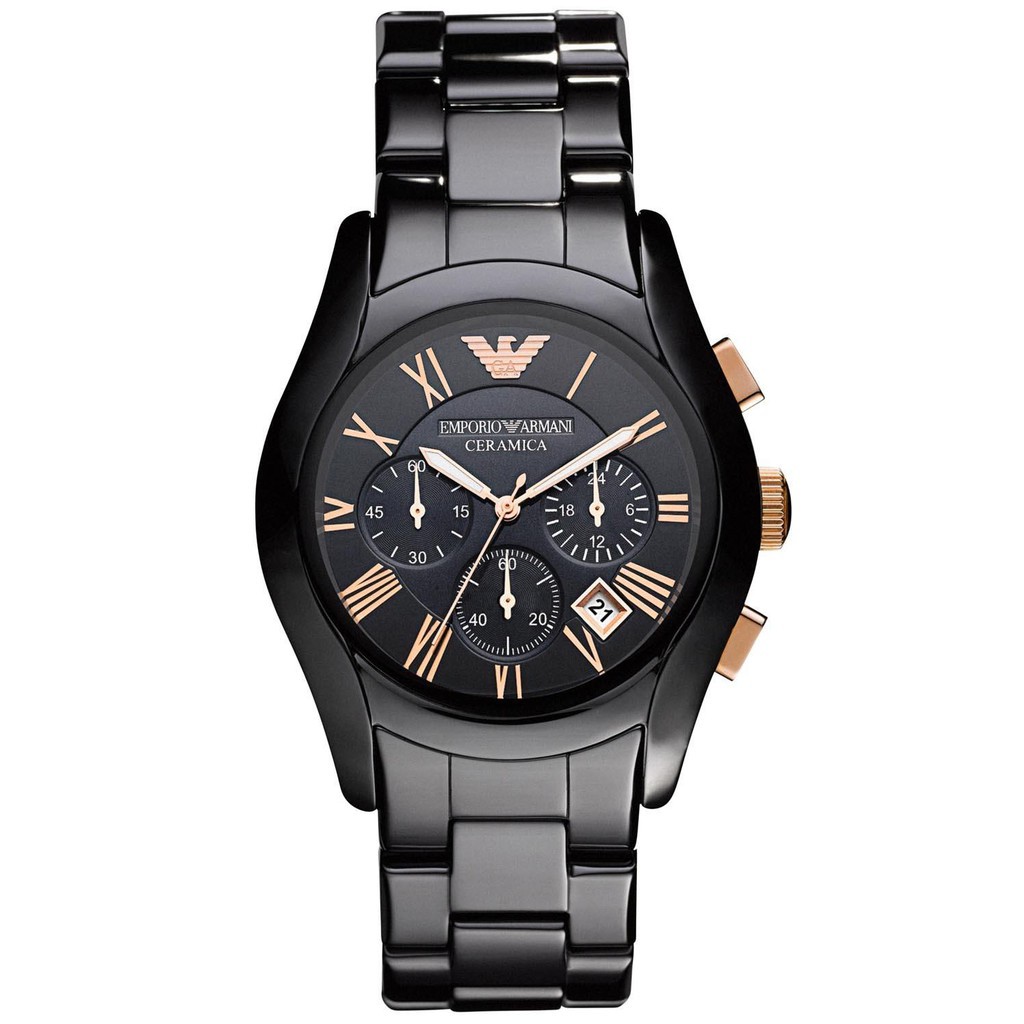 Emporio Armani Ceramica AR1410 for Men นาฬิกาแบรนด์เนม อามานี่ แท้ 100% ของแท้ราคาถูก สำหรับผู้ชาย A