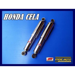 HONDA CELA 105cc. "CHROME" REAR SHOCK SET "YSS" // โช๊คหลัง กระบอกชุบโครม งานสวย สินค้าคุณภาพดี ได้มาตรฐาน