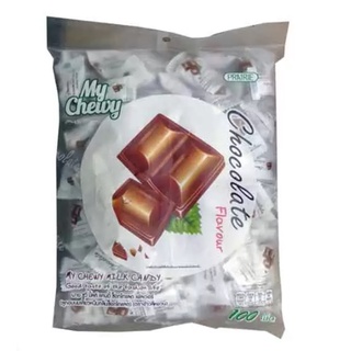 My Chewy Milk Candy Chocolate Flavor 360 g.100 tablets มาย ชูวี่ มิ้ลค์ ลูกอม รสช็อกโกแลต 100 เม็ด ขนมขบเคี้ยว อาหาร