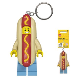 LEGO พวงกุญแจ ไฟฉาย เลโก้ มินิฟิกเกอร์ Hot Dog Man Key Light ของแท้