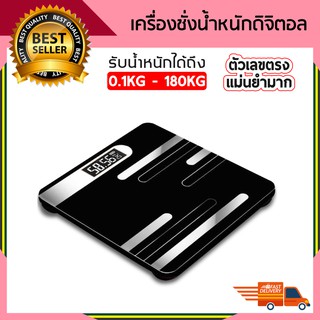 เครื่องชั่งน้ำหนักดิจิตอล หน้าจอ LCD เครื่องชั่งน้ำหนัก LCD Digital Scales สามาถแสดงอุณหภูมิได้ 0.1-180KG