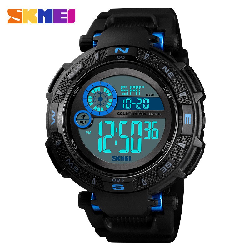 Fashionable multi-function mens watch with rotatable anti-countdown hot ...