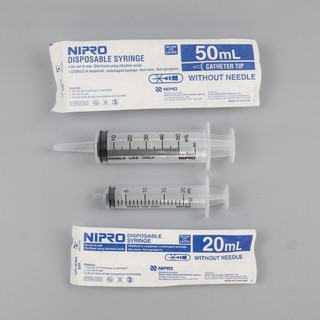 ไซริ้งค์ ฉีดยา กระบอกฉีดยา NIPRO SYRINGE ขนาด 20ml , 50ml พร้อมส่ง!!