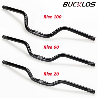 Bucklos แฮนด์จักรยานพับได้ อัลตร้าไลท์ 25.4mm แฮนด์บาร์ ลุกขึ้น 60mm 31.8mm