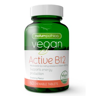 Naturopathica Vegan Active B12 60 Chewable Tablets