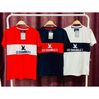 CC Double O ลายท่อน เสื้อยืด แบรนด์ Cotton100%