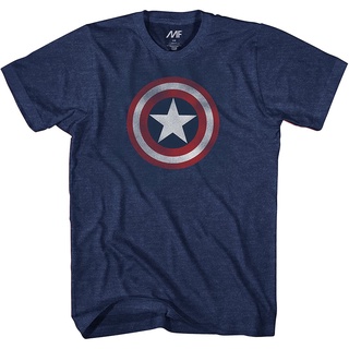 เสื้อยืดยอดนิยม Marvel Captain America Shield Logo Mens Mens Womens T-shirtsgU/