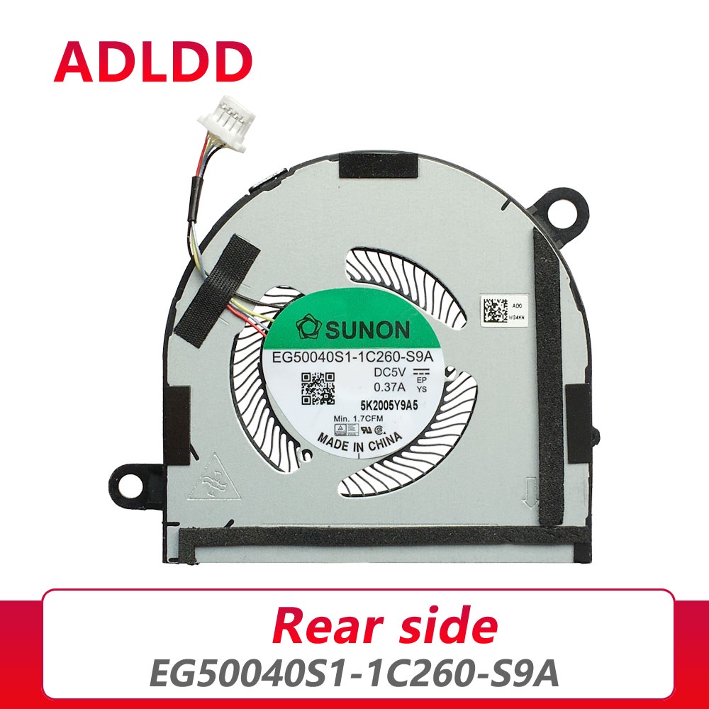 ใหม่พัดลมระบายความร้อนแล็ปท็อป cooler Dell Latitude 7400 2-in-1 09D1T8 EG50040S1-1C260-S9A DC28000PQ