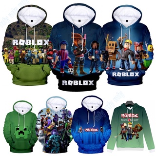 Roblox เสื้อแจ็กเก็ต มีฮู้ด แฟชั่นสําหรับเด็กผู้ชาย และเด็กผู้หญิง